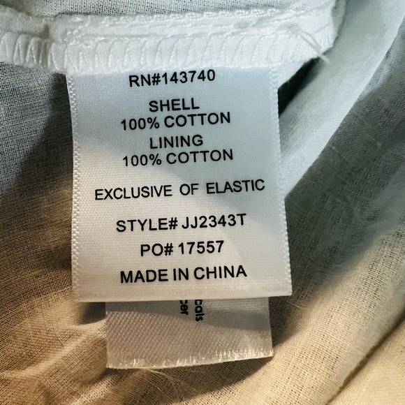 HYACINTH HOUSE Floral Square Neck Women's Cotton Top Size Large - Picture 8 of 13